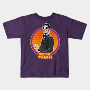 Stevie Wonder / Retro Aesthetic Fan Design Kids T-Shirt